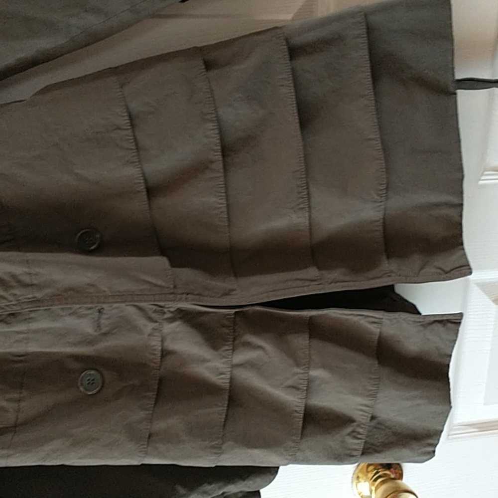 INC Green Linen Jacket - Picture 3 of 5